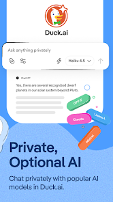 DuckDuckGo, optional Duck.ai screenshot 4